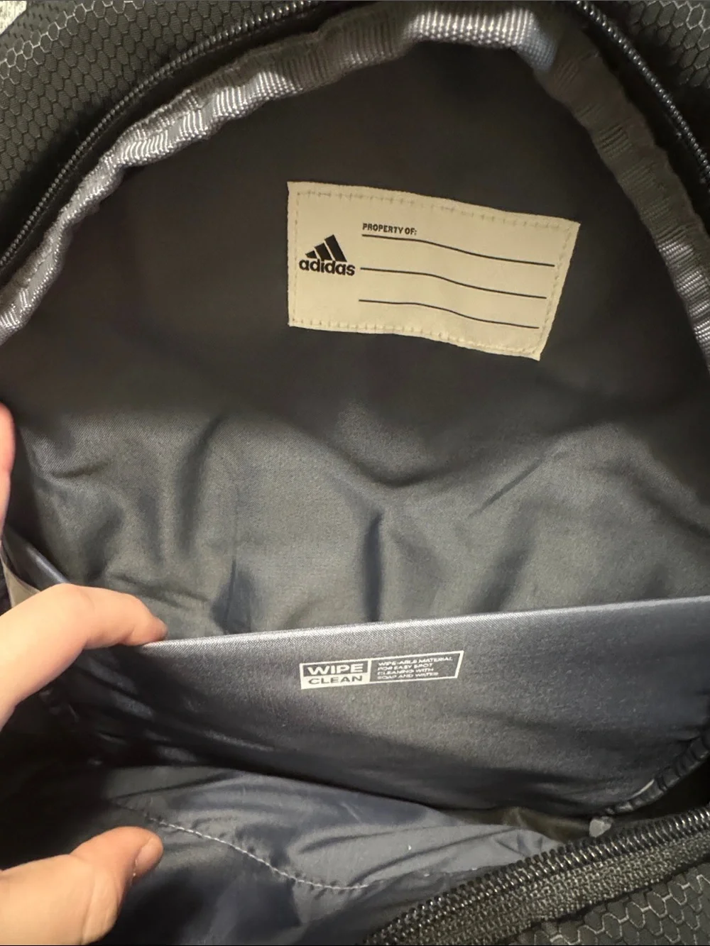 adidas Black Backpack with White Accents